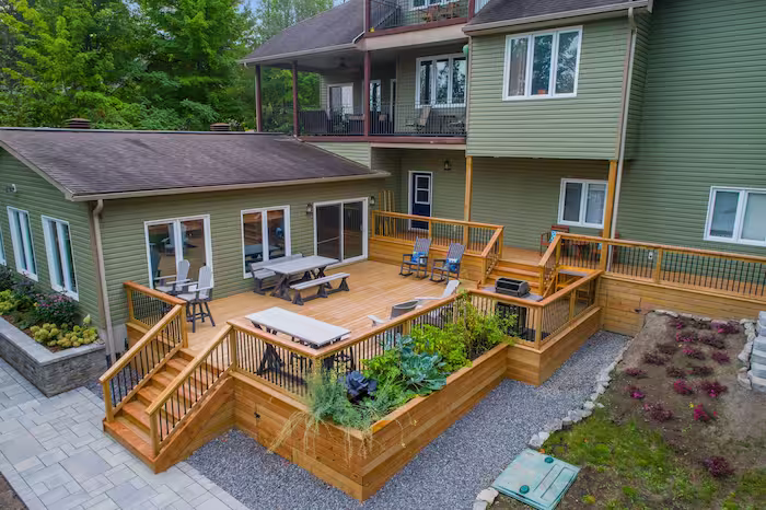 Professional deck installation