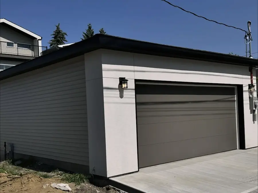 Custom detached garage construction